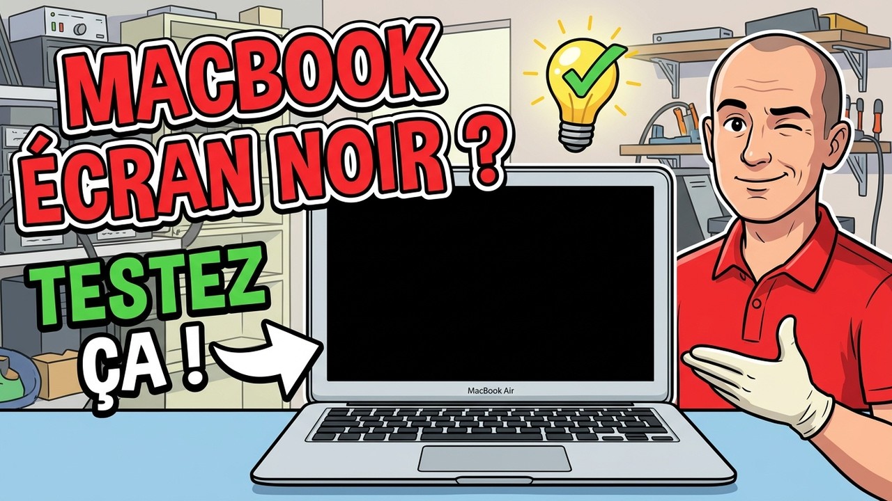 Mon MacBook s’allume mais l’écran reste noir