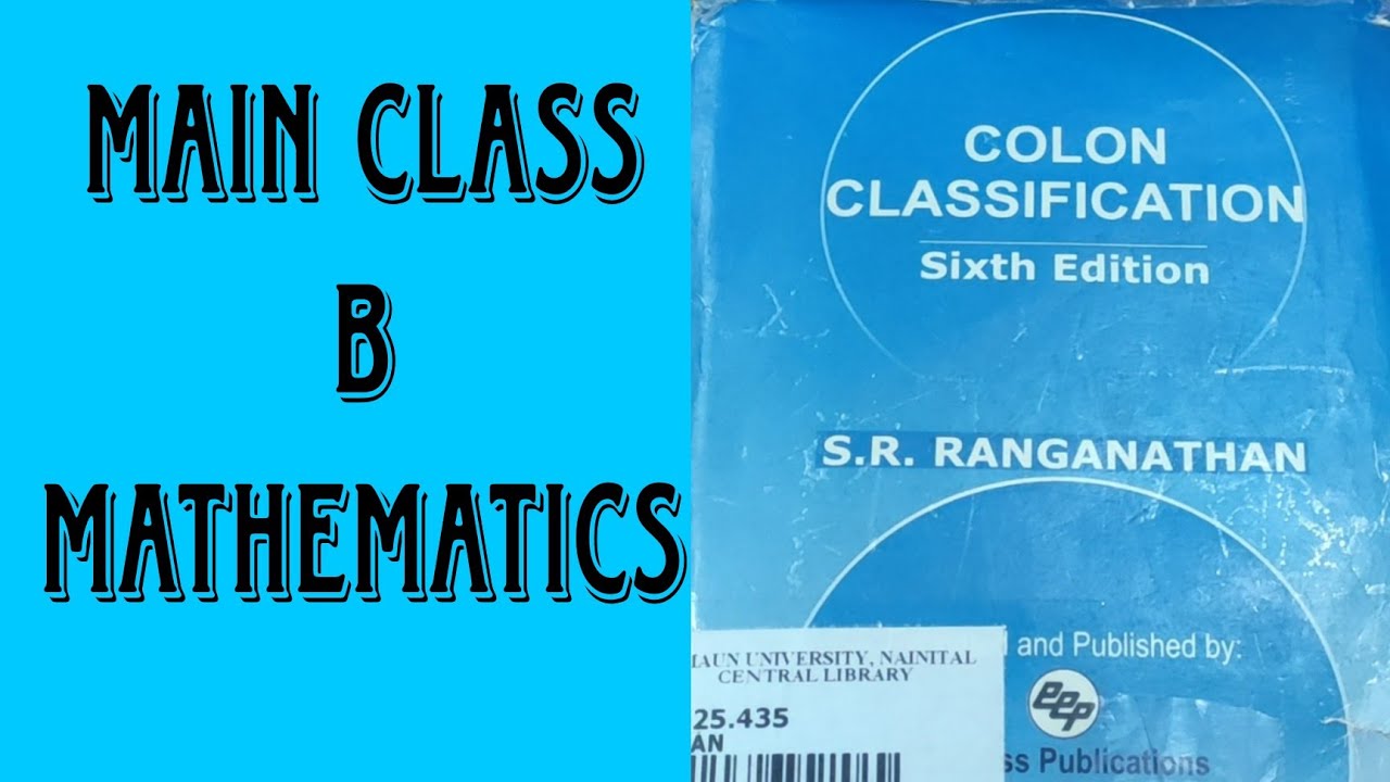 Main Class B Mathematics