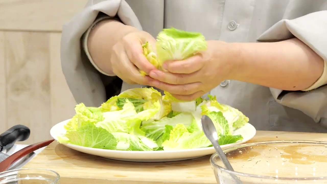[늦겨울-초봄 봄동 겉절이] 김장김치가 지겨워 질때 쯤 상큼한 #봄동겉절이 어떠세요? #법송스님 #절밥 #사찰음식 #봄동 #겉절이 #채식