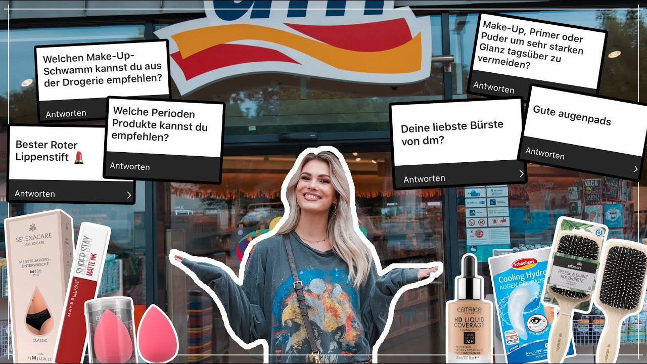 DM LIVE SHOPPING September 2023 - Anti Glanz, Periode, Augen-Pads usw. I Cindy Jane