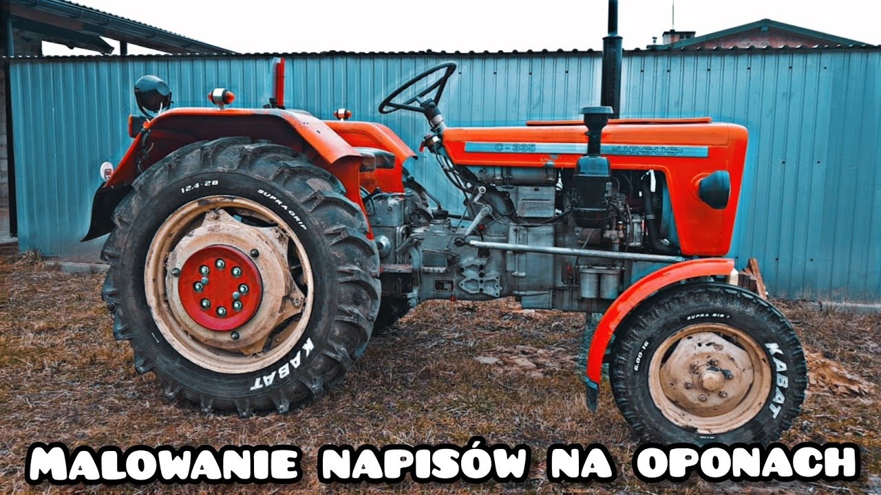 Malowanie Napisów na oponach W Ciągniku 👉Jedyna Taka Trzydziestka na YouTube 👈
