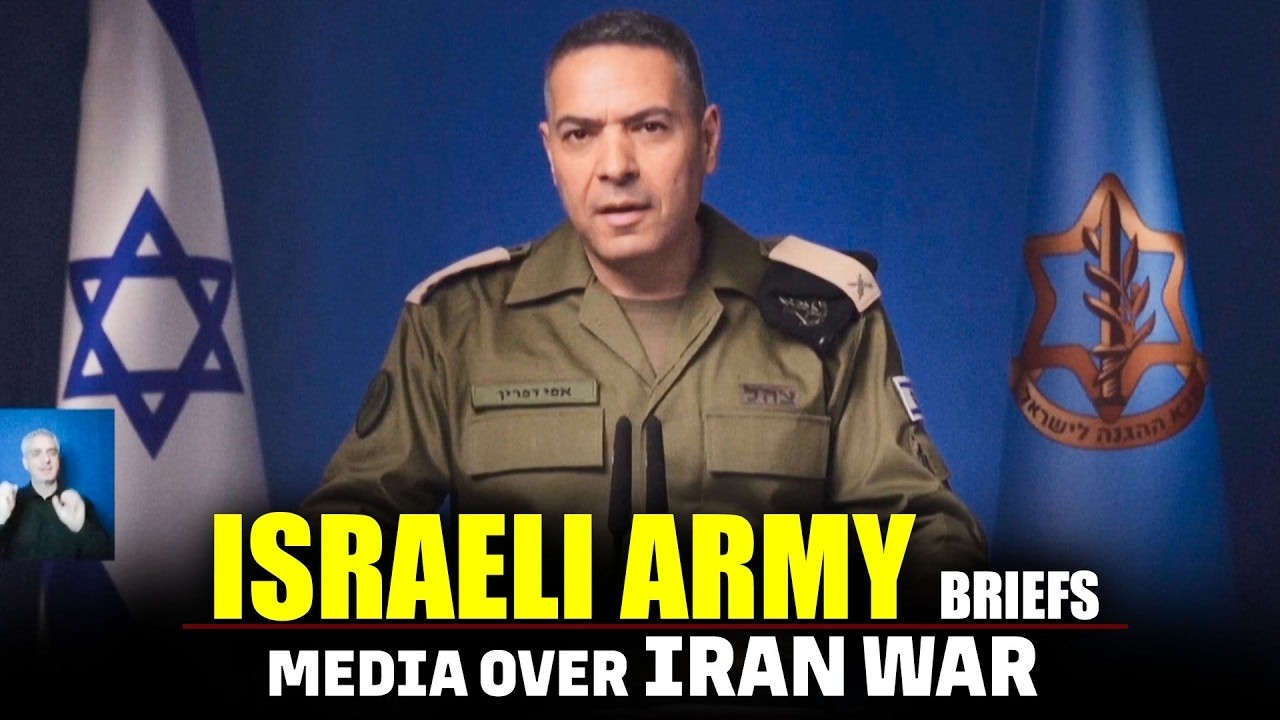 LIVE: Israeli Army Spokesperson Brig Gen Effie Defrin briefs media | Iran War | Trump | Netanyahu