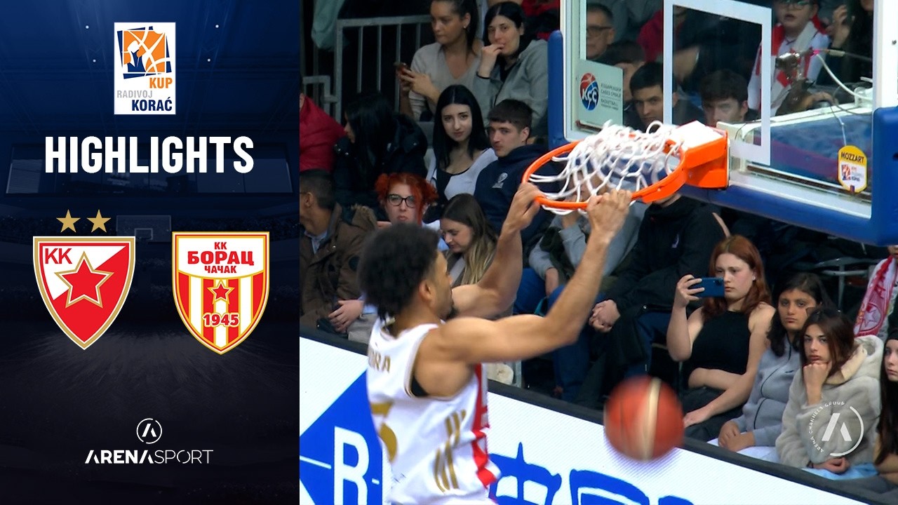 Crvena zvezda - Borac 93:77 | Četvrtfinale Kup Radivoj Korać | 18. februar 2026.