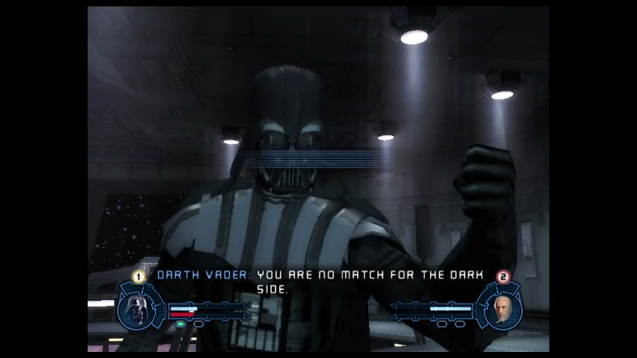 Star Wars Revenge of suth ps2 duels Darth Tyranus Vs Darth Vader