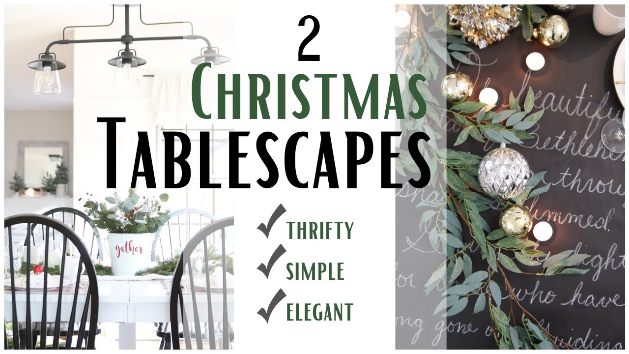 Christmas Tablescapes, Christmas Table Decor, Easy Christmas Table, Simple Christmas Tablescapes