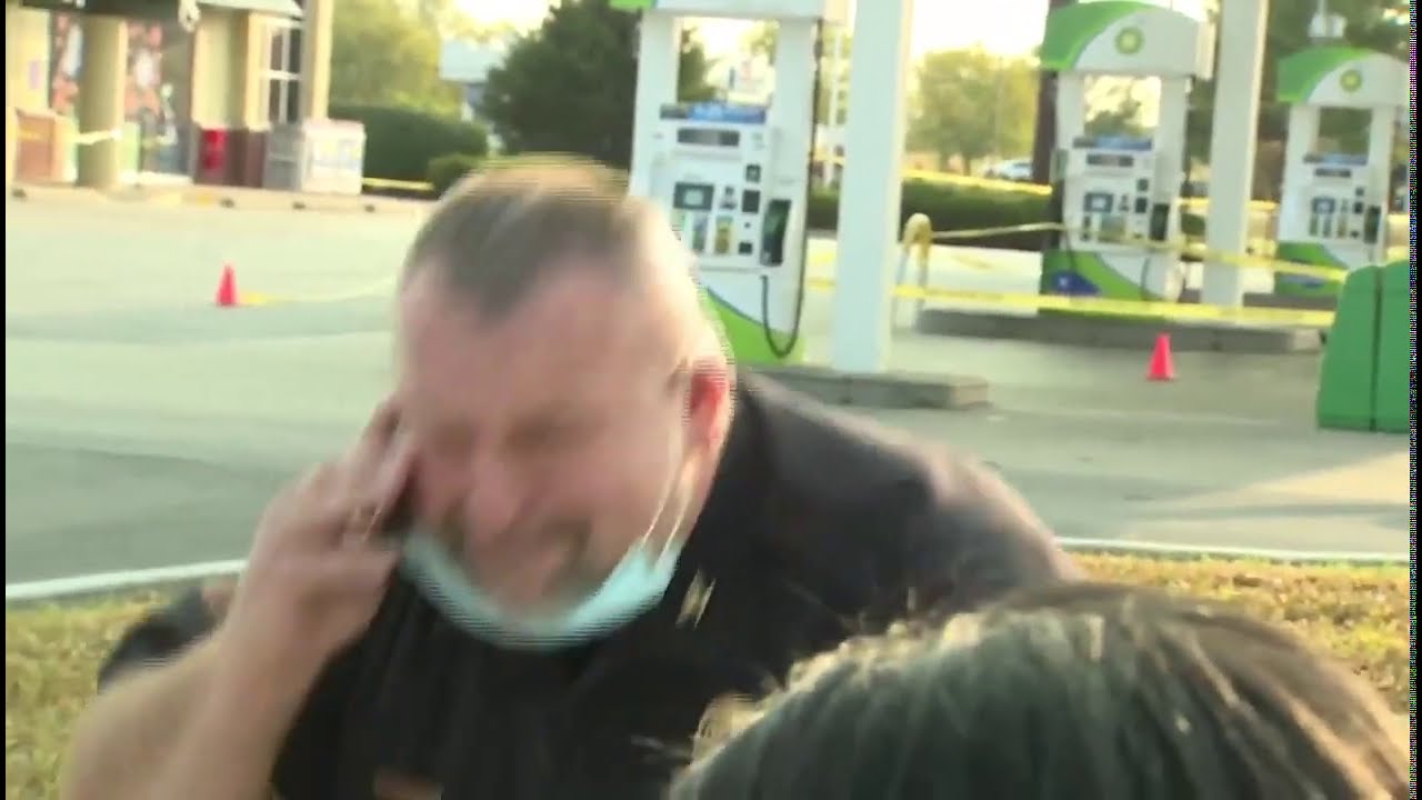 The emotional moment a police officer learns a baby is found safe during an Amber Alert