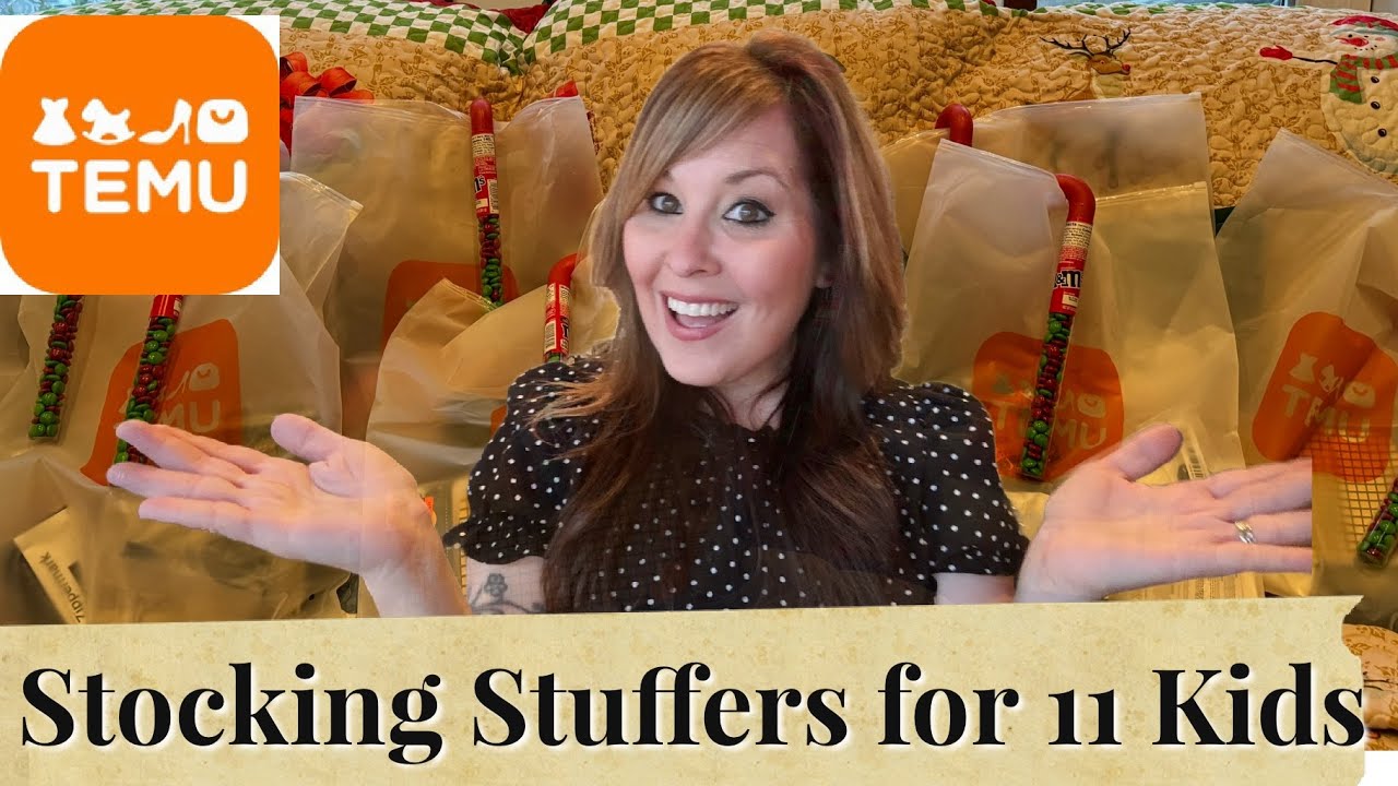 What's in my kids' Stockings, 🎄 TEMU HAUL for 11 Kids
