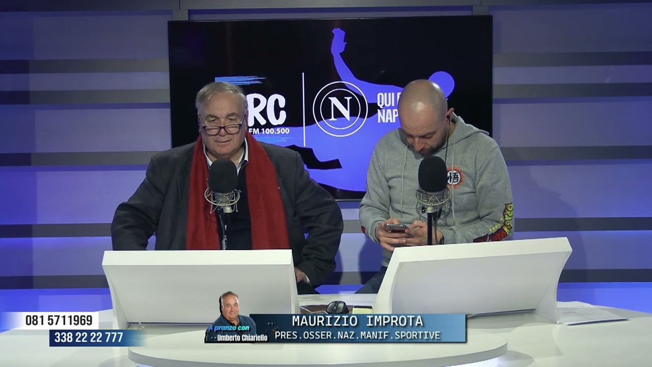 IMPROTA, PRES. OSS. NAZ. MANIFESTAZIONI SPORTIVE, A RADIO CRC 02/02: «Lavoriamo ad un protocollo»