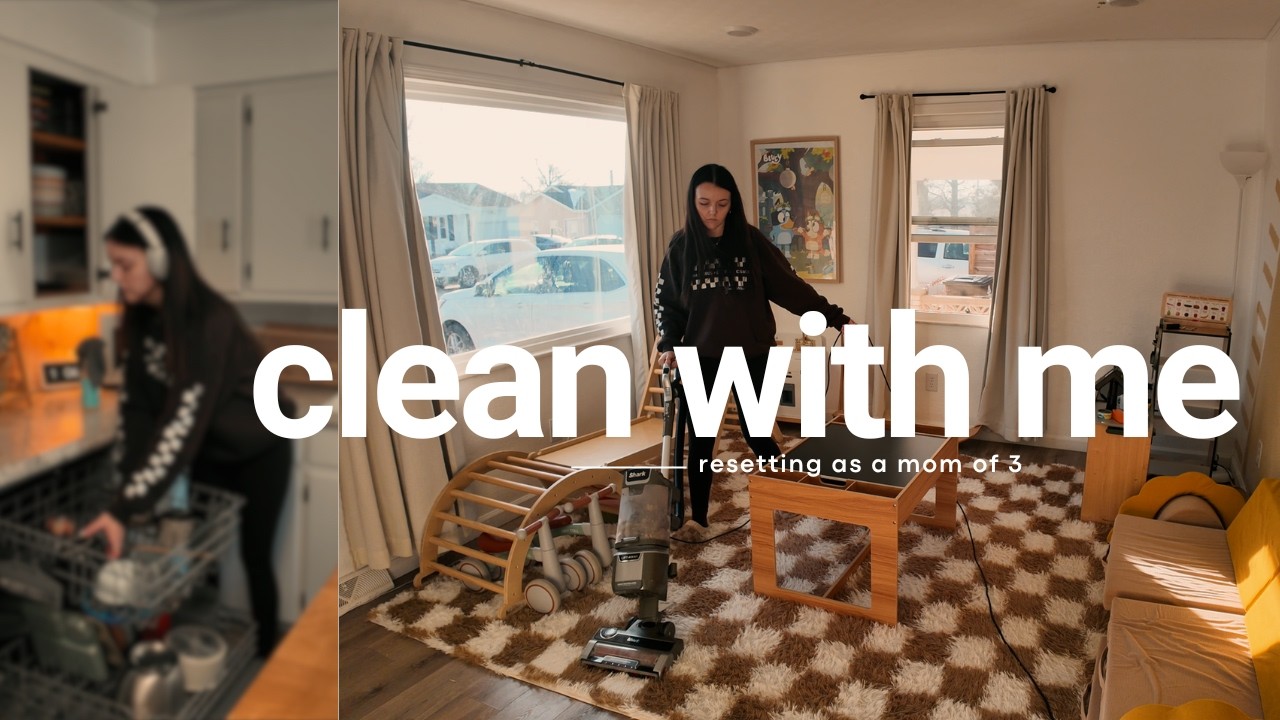 REALISTIC CLEANING MOTIVATION | mid day reset with me as a SAHM of 3
