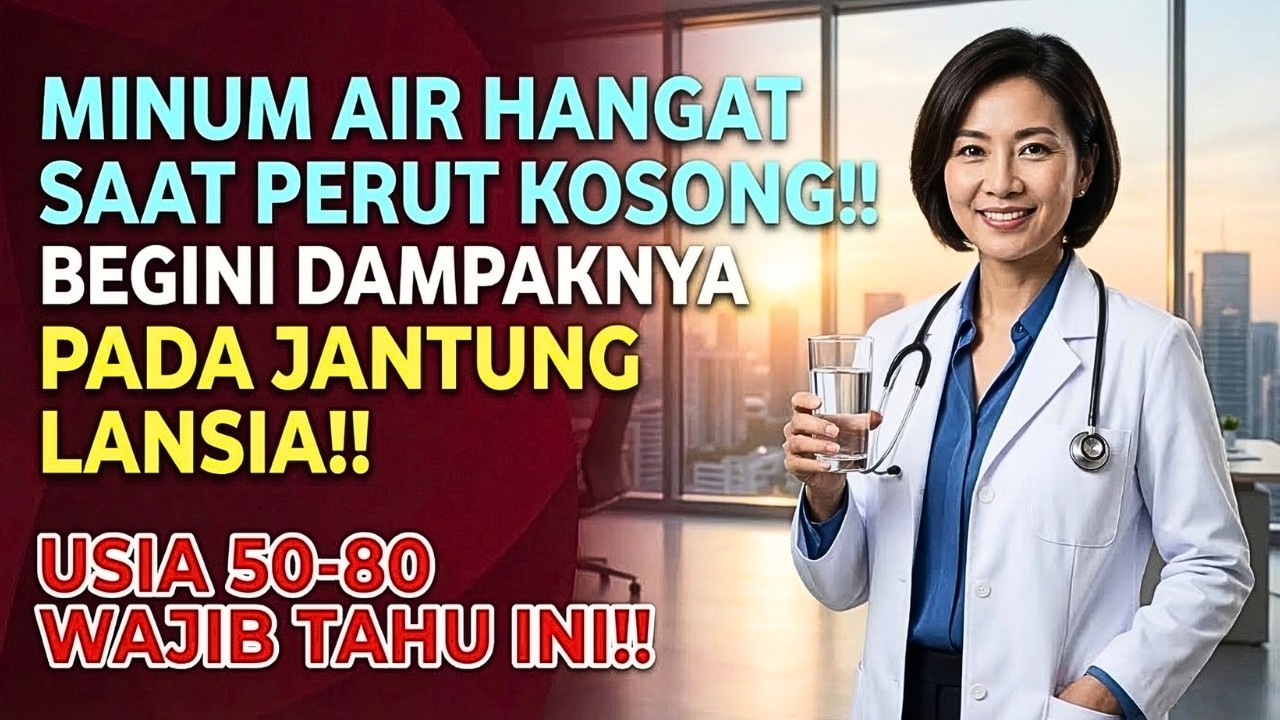 MINUM AIR HANGAT SAAT PERUT KOSONG‼️Dampaknya Ternyata Pada Jantung Lansia!! Usia 50+ Wajib Tahu Ini