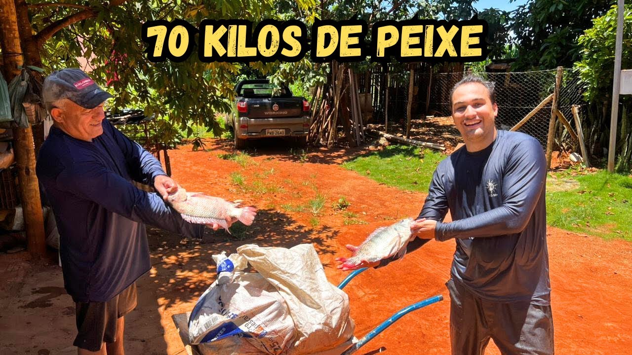 Pescamos 70kg de Tilápia e Renda Extra com Conserva de Jurubeba