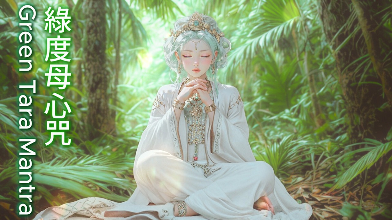 Green Tara Mantra 綠度母心咒 🌳 Om Tare Tuttare Ture Soha 嗡達咧都達咧都咧梭哈 💚 多羅菩薩心咒 🪴