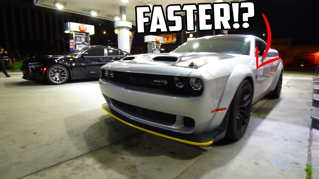 Challenger HELLCATS are FASTER than CHARGER HELLCATS?! WE RACED THEM TO FIND OUT!