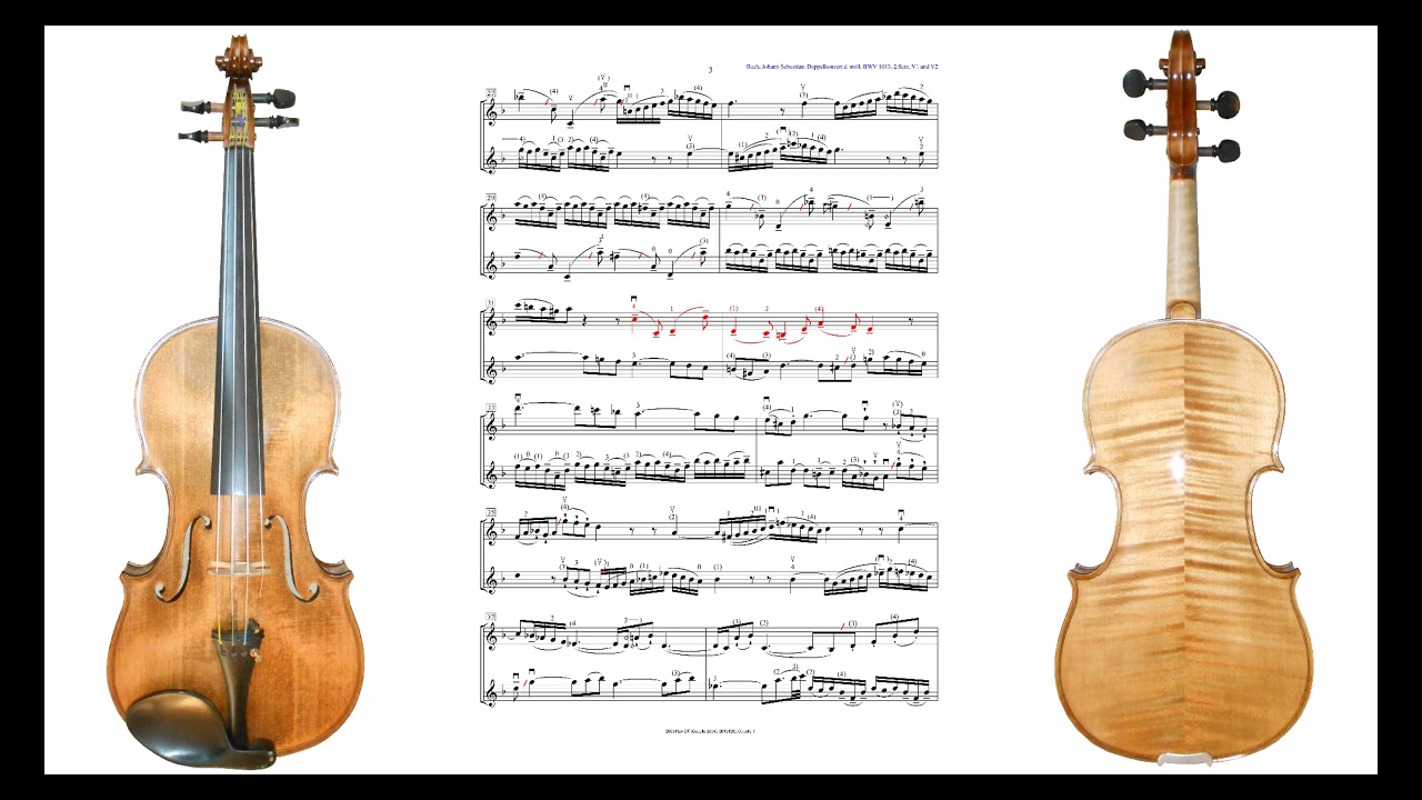 Johann Sebastian Bach, 2.Satz aus dem Doppelkonzert, BWV1043, Soloviolinen