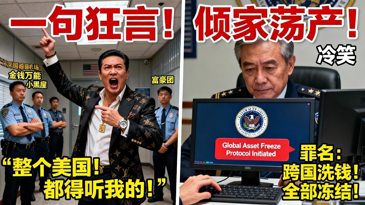 美國西雅圖機場驚現中國富豪團鬧事：「整個美國都得聽我的！」62歲華裔海關官員冷笑一聲，一招讓他傾家蕩產！