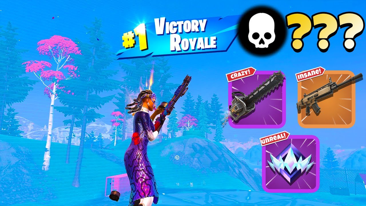 Геймплей с высоким уровнем выбывания Unreal Ranked Solo Zero Build Win (Fortnite: Fortnite: Mares...