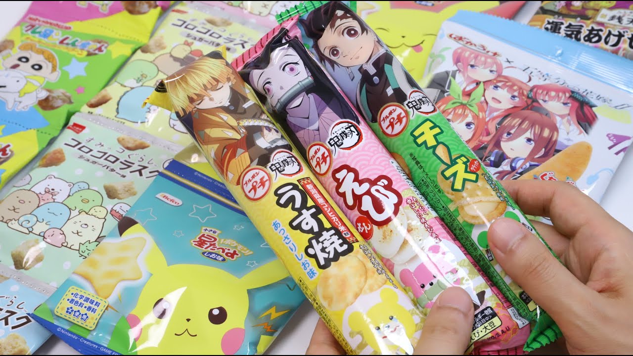 Anime Snacks Kimetsu no Yaiba Shinchan Pokemon Jujutsu Kaisen