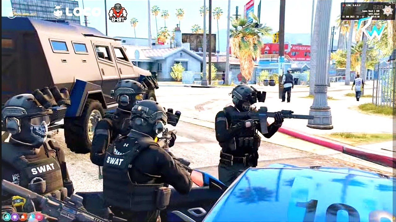 SWAT raid on BALLAS( GTA V RP) VLTRP