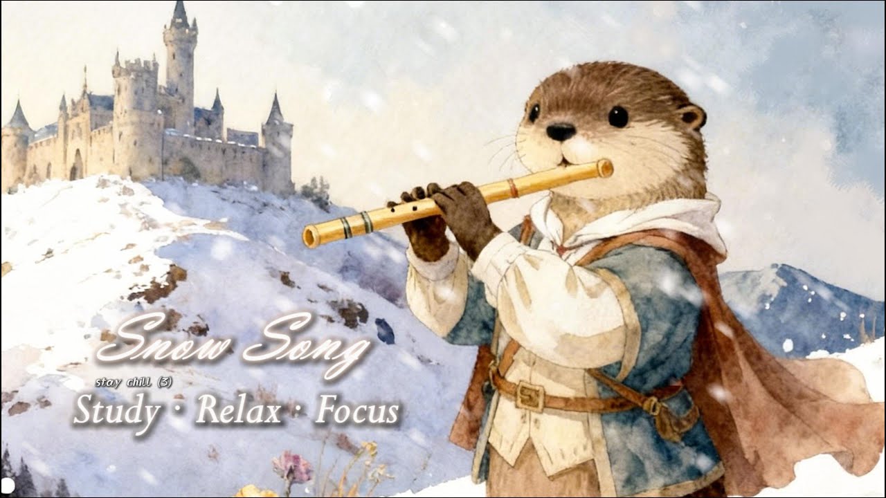 The Flute Sounds Softer in the Snow | Otter’s Cozy Celtic Music #Celticmusic #Studymusic