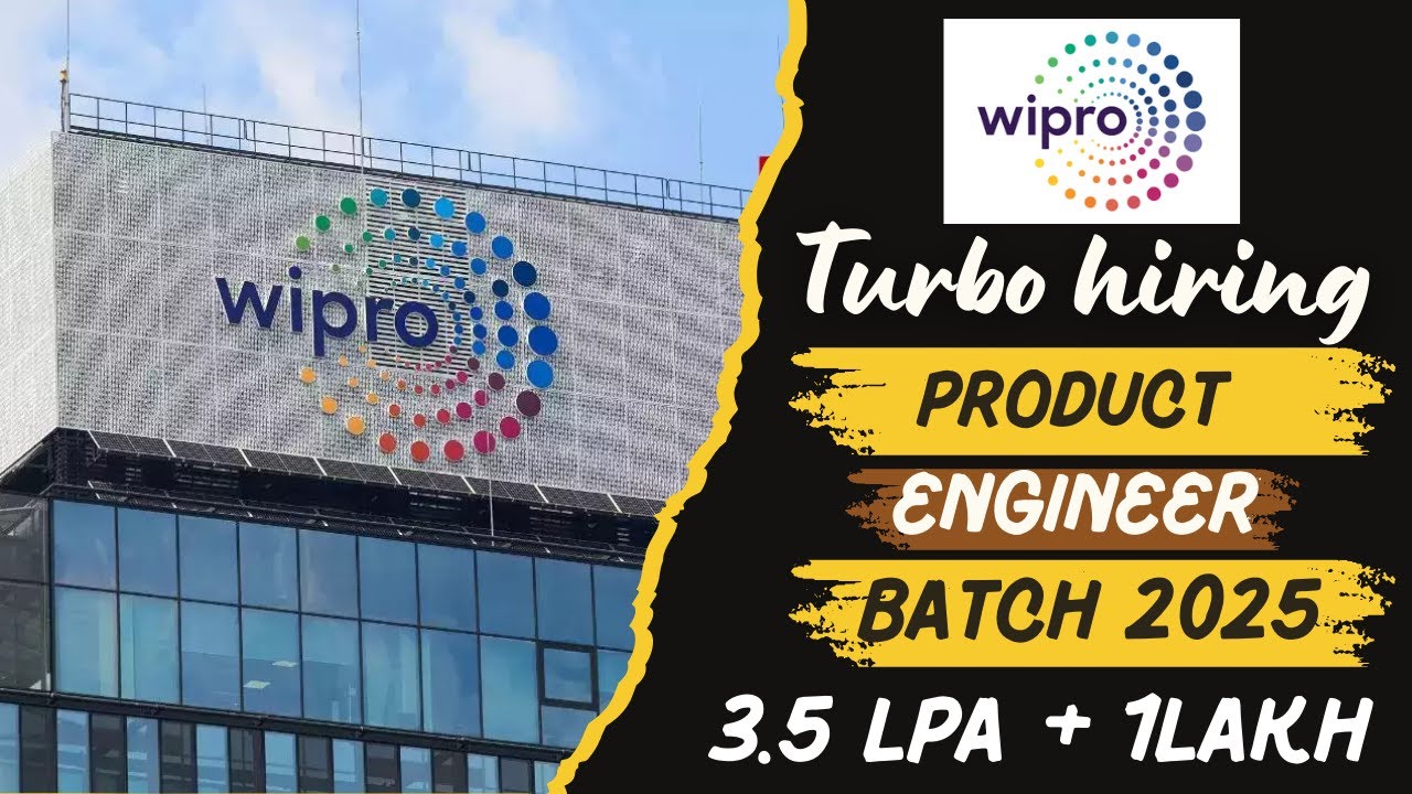 Wirpo Turbo Hiring || Wipro Hiring Product Engineer || Wipro Turbo Package, Eligibility || Apply Now