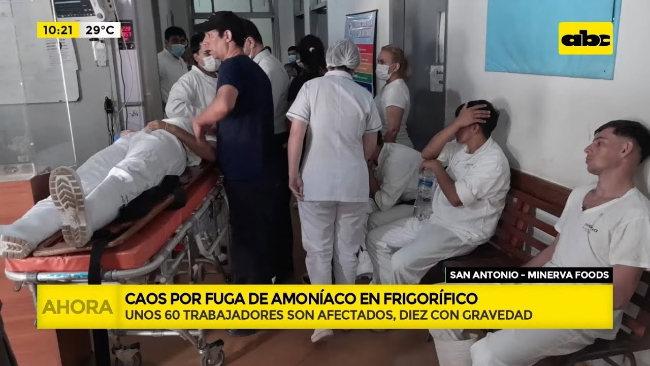 Fuga de amoniaco en frigorífico de San Antonio: decenas de trabajadores intoxicados
