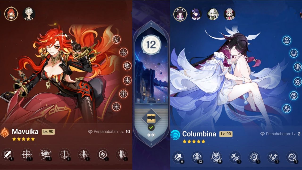 Surgerstrike Moon Spiral Abyss 6.3 floor 12 full Stars on Mobile | Genshin Impact Gameplay INDONESIA