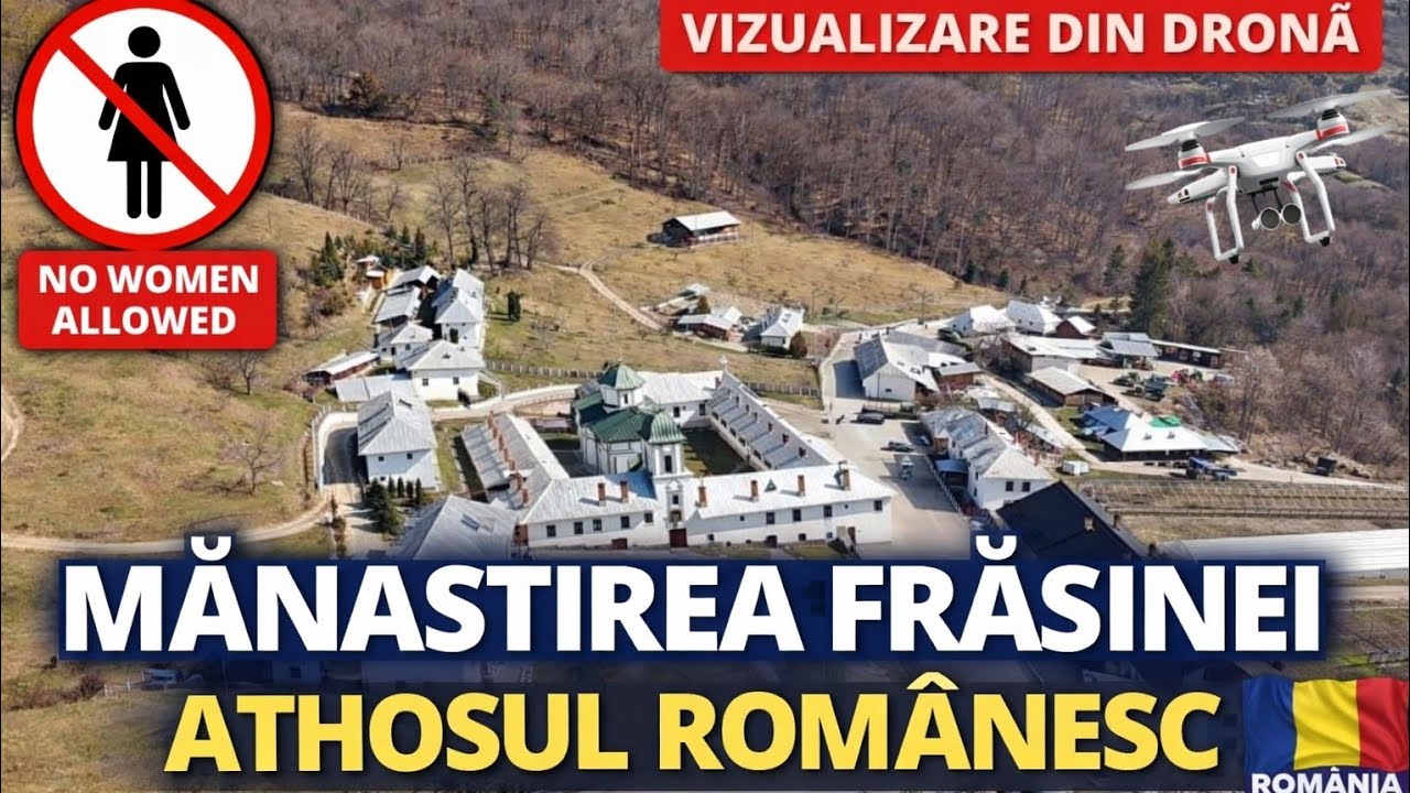 🚁 Zburăm deasupra Athosului Românesc – Mănăstirea Frăsinei 😲✨