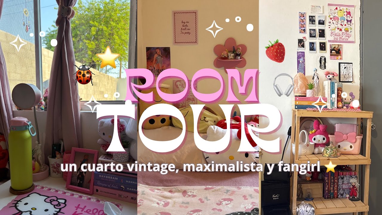 ROOM TOUR 2025 | un cuarto maximalista y muy fangirl ⭐️•˙⊹