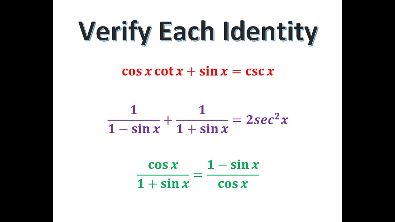 Verify the Identity