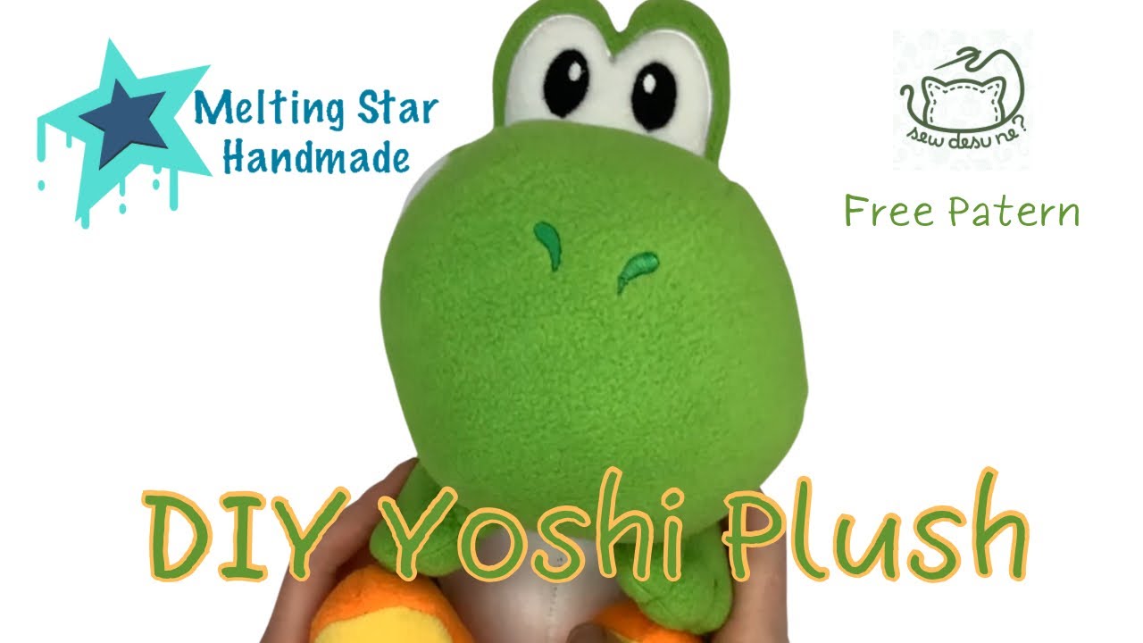 DIY Yoshi Plush Toy |【FREE PATTERN DOWNLOAD by Choly Knight】| Step-by-step sewing Tutorial |
