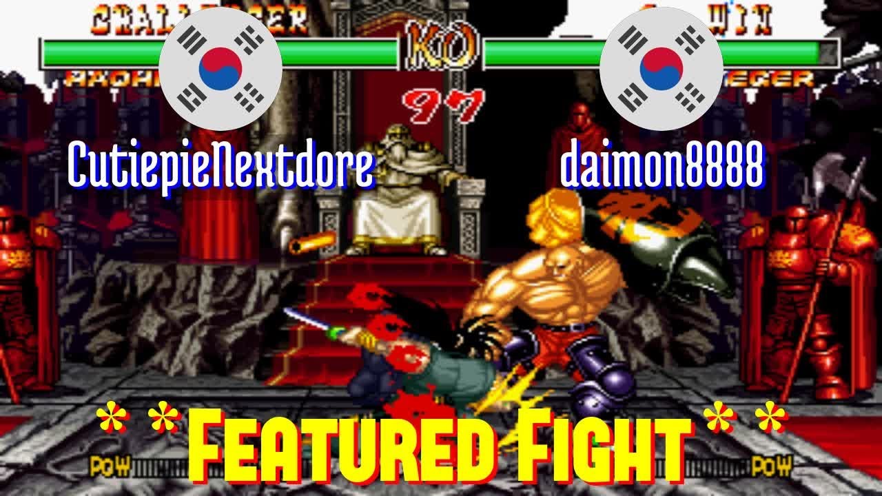 @samsho2: CutiepieNextdore (KR) vs daimon8888 (KR) [Samurai Shodown II Fightcade] Feb 2