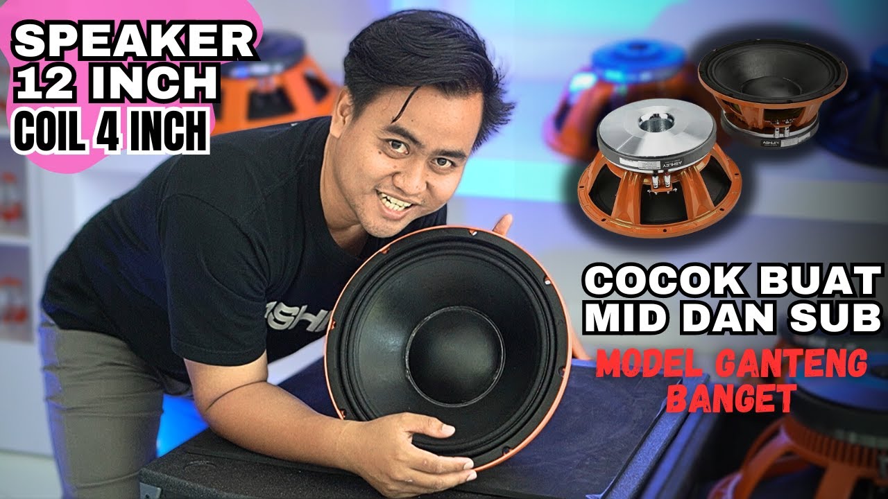 SPEAKER 12 INCH COIL 4 PALING COCOK BUAT MID DAN SUB DARI ASHLEY - REVIEW SPEAKER F1-12VC4
