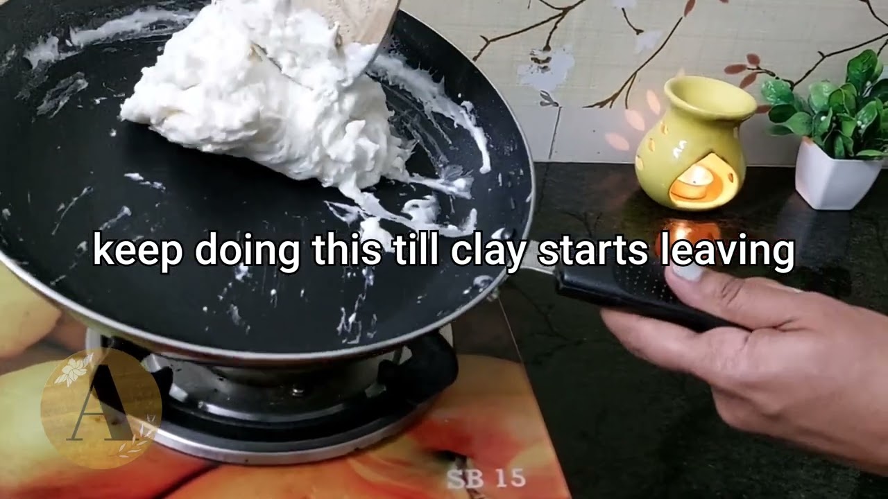 DIY air dry clay dough at home with just 4 ingredients|Lamasa clay dough|Clay art