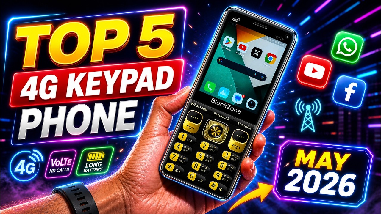 Top 5 Best 4G Keypad Phone 2026⚡⚡MaY 2026📱☠️🔥
