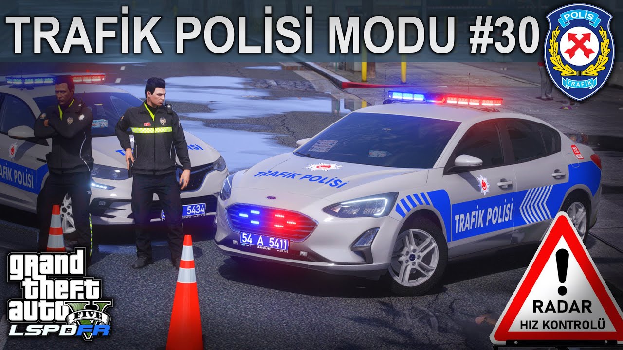 RADAR HIZ KONTROL&Uuml; - GTA 5 TRAFİK POLİSİ MODU #30 - FORD FOCUS 2020