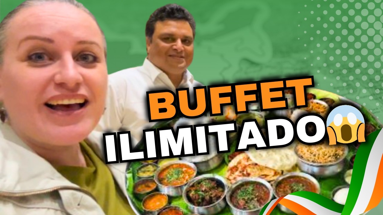 Levei Meu MARIDO INDIANO para um DATE no BUFFET Ilimitado da ÍNDIA! 🇮🇳🍽️ Brasileira na Índia