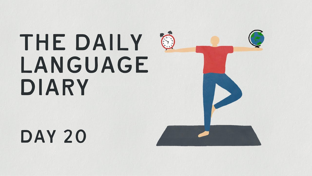 A Joyful Day of Language Learning & Drawing & Outdoors - Daily Language Diary 20