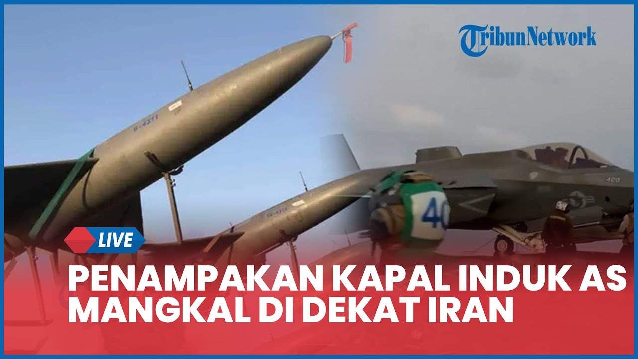 Penampakan Kapal Induk AS Mangkal di Dekat Iran, Puluhan Jet Tempur F-35C Sibuk Beterbangan