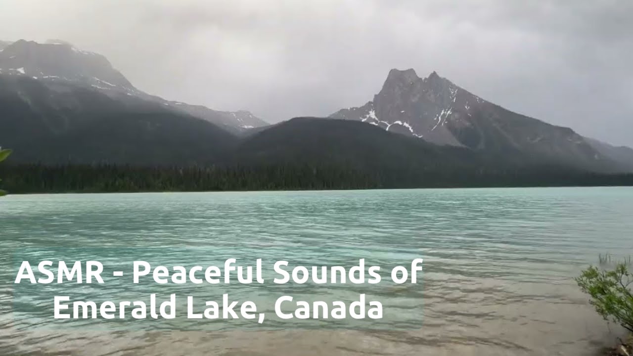 ASMR White Noise - Emerald Lake in Yoho National Park Canada 