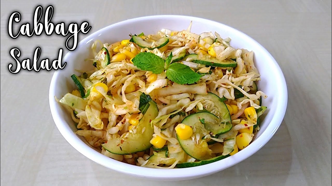 Cabbage Salad l Cabbage Cucumber Corn Salad