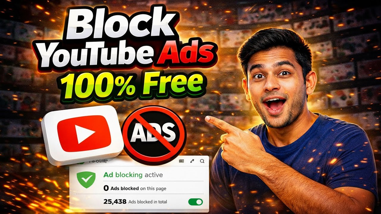 Block YouTube Ads for Absolutely FREE in minutes (Still Working in 2026!)