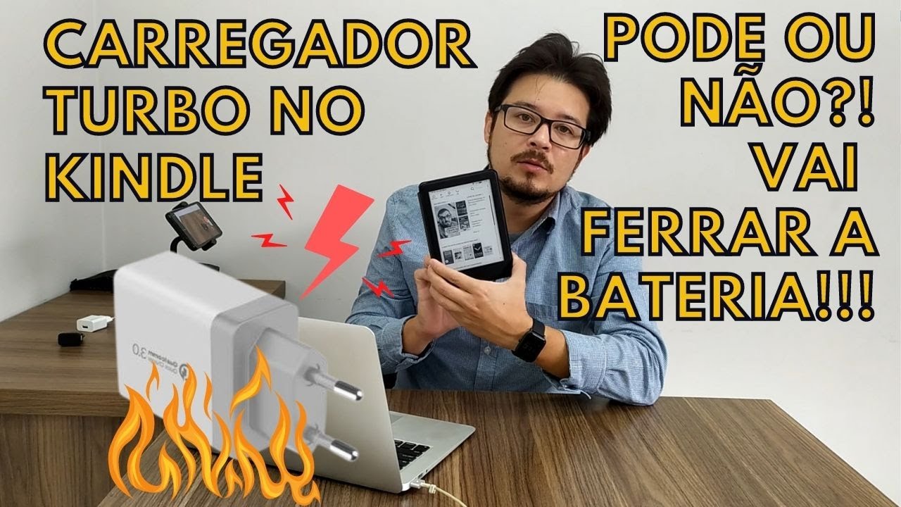 Posso usar carregador Turbo no Kindle?! E carregador comum?! Como carregar o Kindle na tomada?!