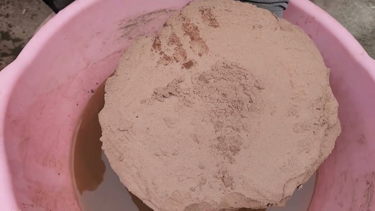 Red dirt water crumbling | KHSH ASMR