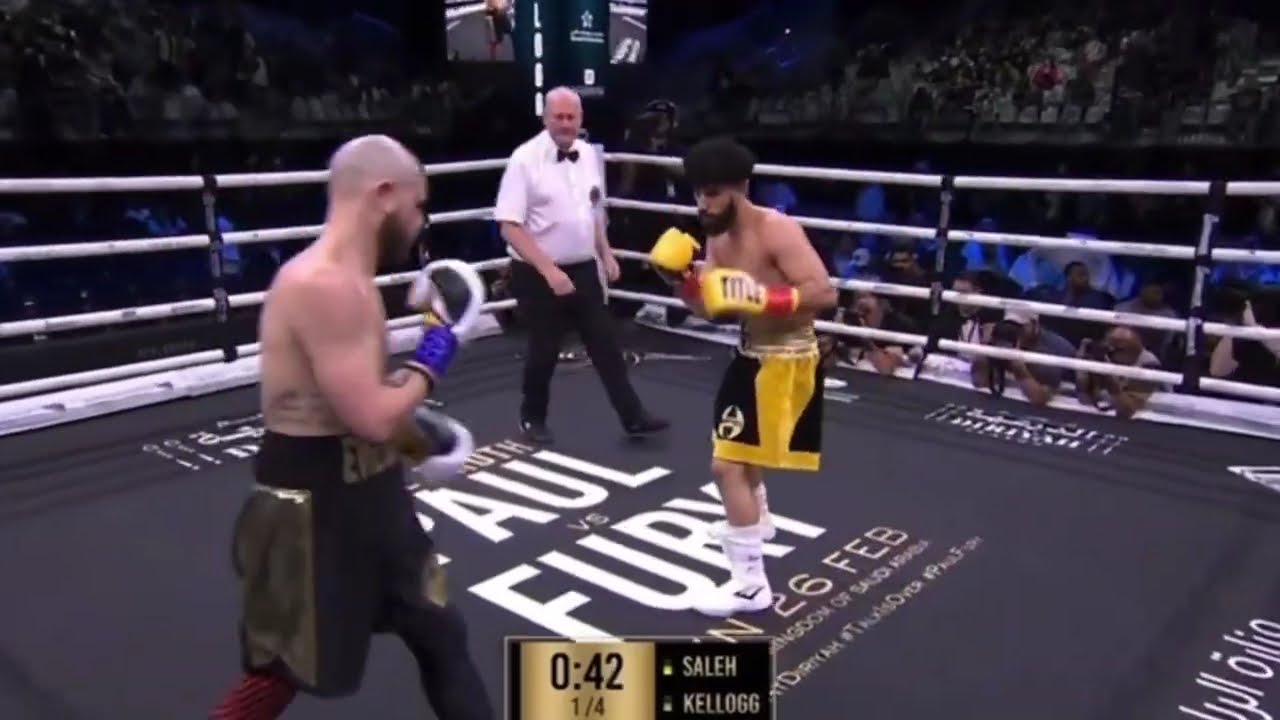 Adam Saleh KNOCKS the WIND out of Evil Hero and wins by TKO