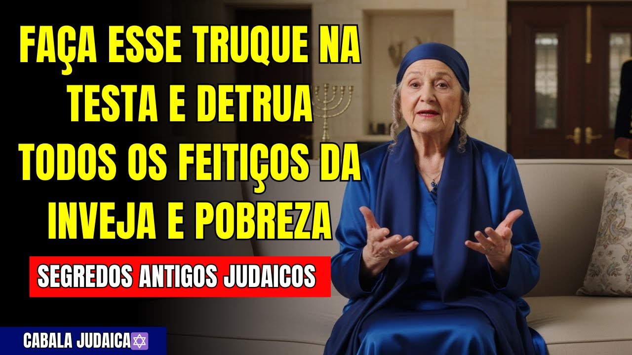 RABINA REVELA: O Truque Da Testa Que DESTRÓI Qualquer Feitiço Da Inveja e Pobreza  | Cabala Judaica