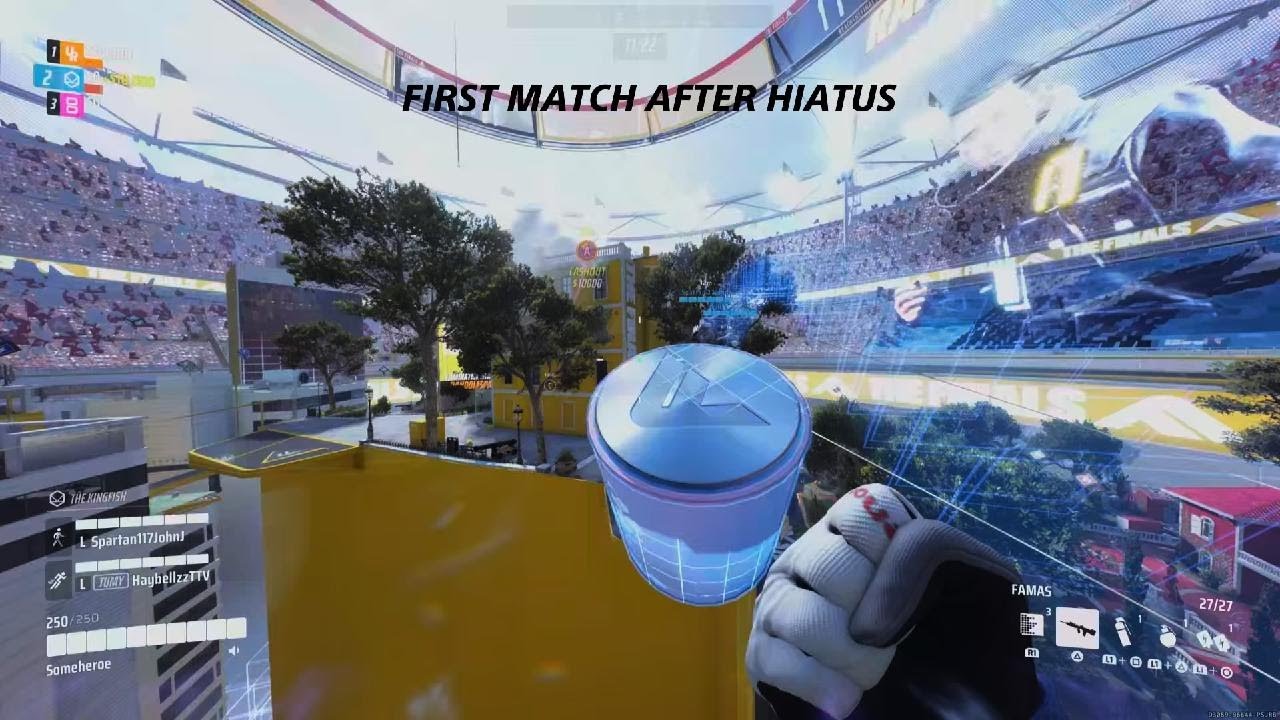 First game in weeks