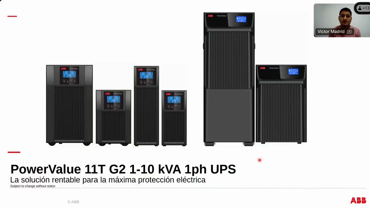Webinar | Soluciones UPS ABB 1KVA, 2KVA y 3KVA para PyMES