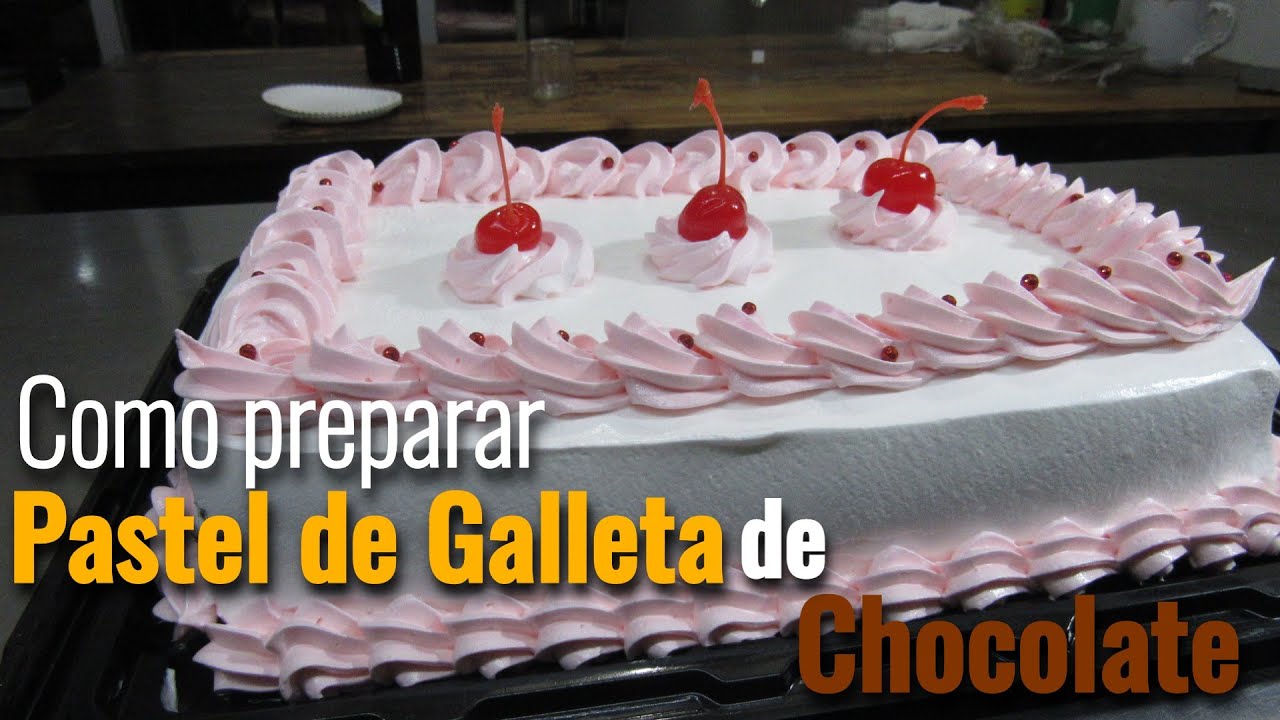 Como preparar pastel de galleta de chocolate !!
