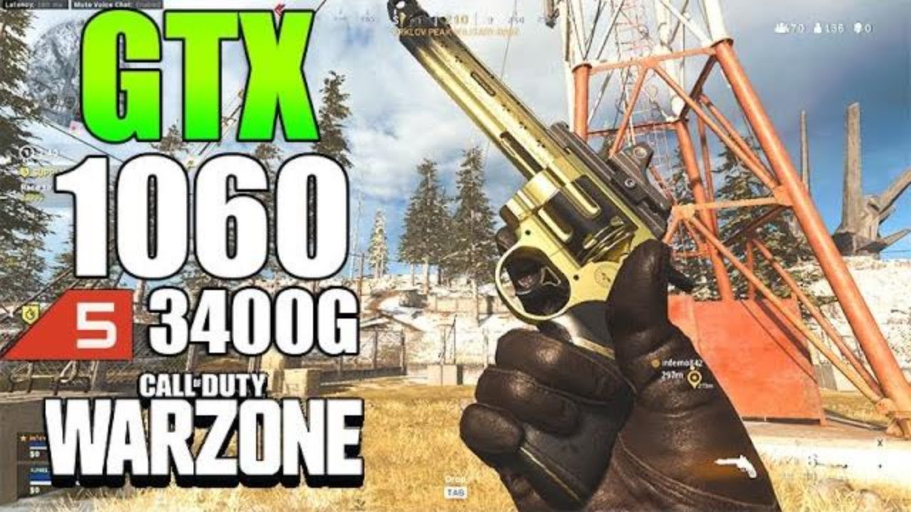 Call of Duty : Warzone Battle Royale | GTX 1060 6GB Gameplay | 1080p