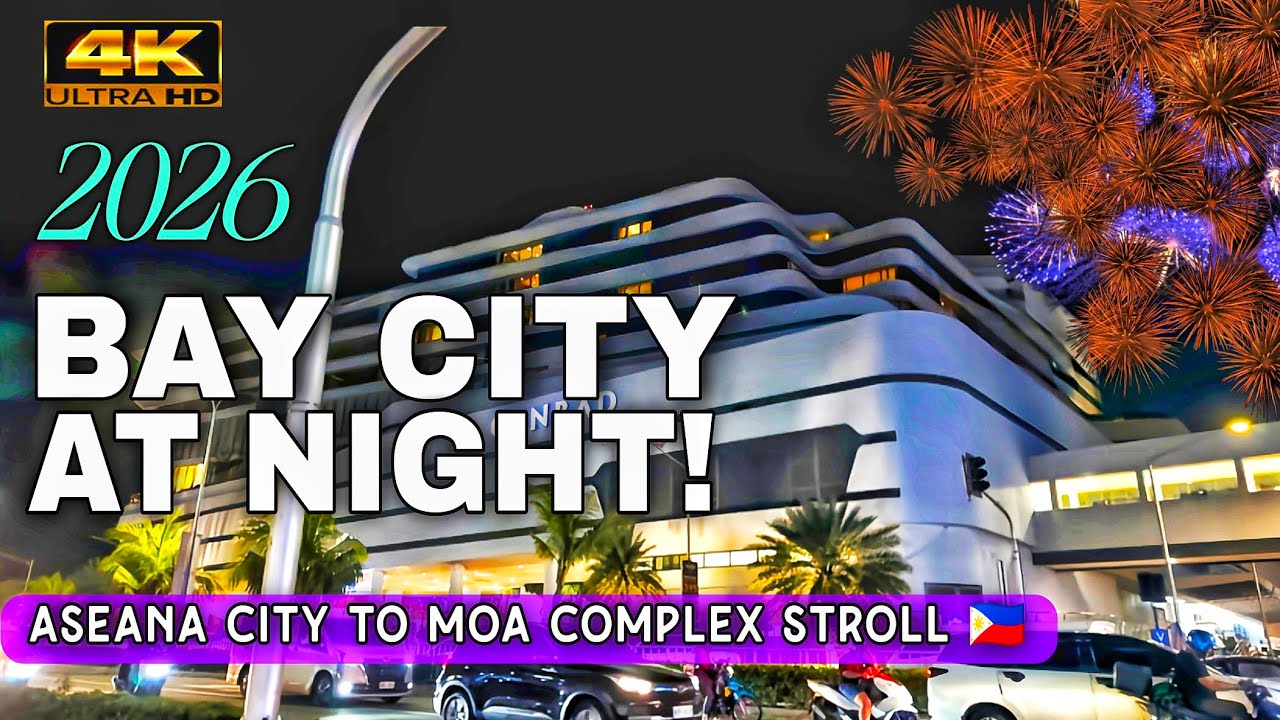 What A Stunning Night! ASEANA To MOA Complex  Walk |Pyromusical Competition 2026 At SM By The Bay 🇵🇭